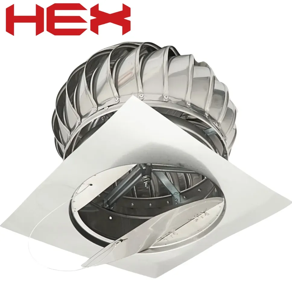 مروحة شفط مشبات ومناور بدون كهرباء مع غالق ماركة HEX