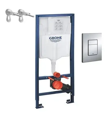 سيفون افرنجي مخفي جروهي زر مربع GROHE Rapid SL