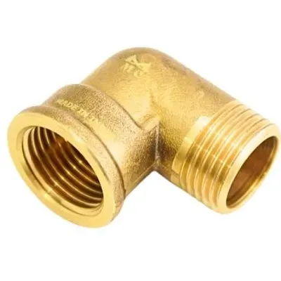 كوع نحاس مسنن 1/2 نص بوصة ذكر - أنثى