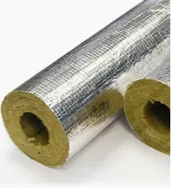 عازل مواسير  صوف صخري  1.20م ضغط 100 تغليف ألمنيوم
